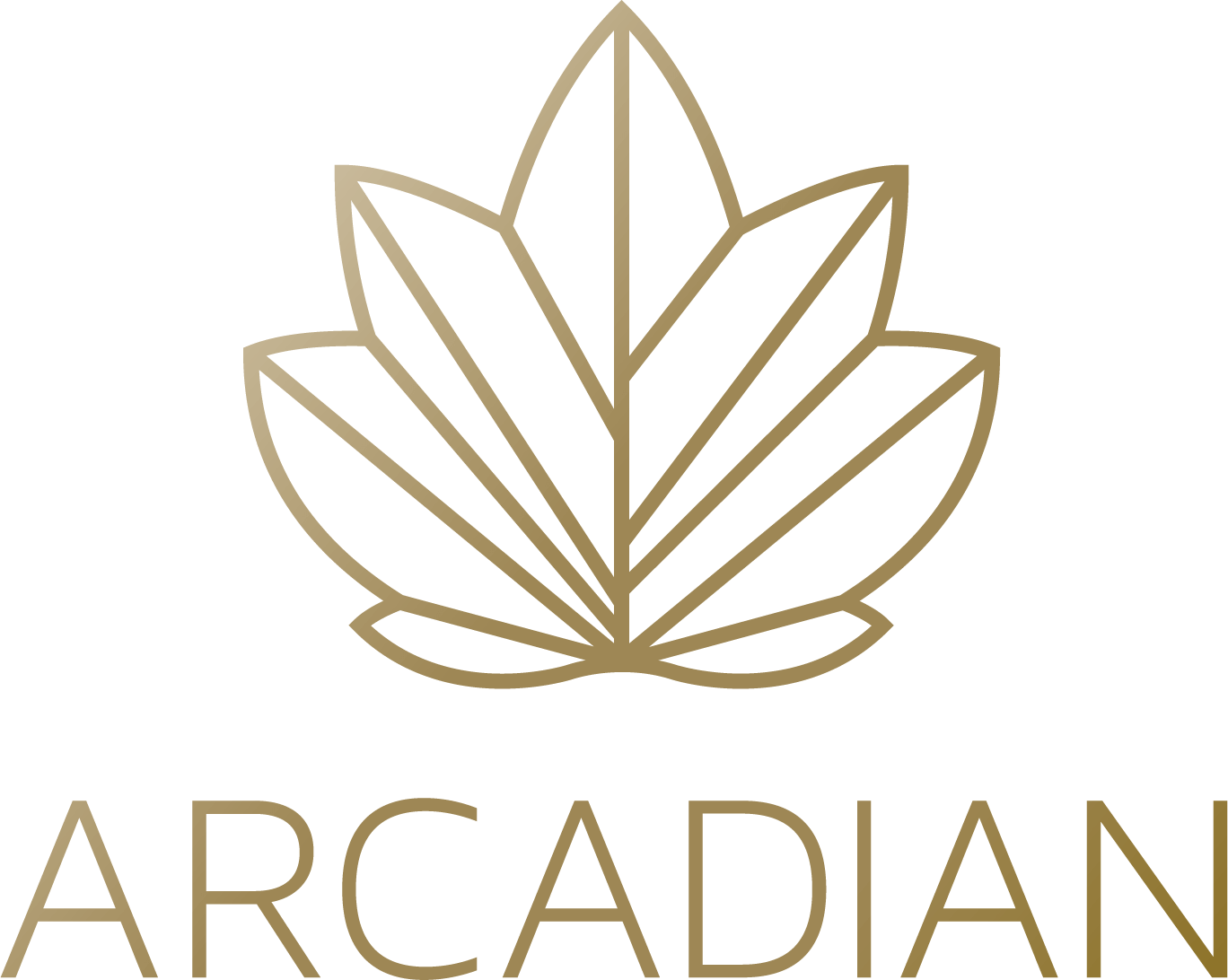 Arcadian Logo in gold